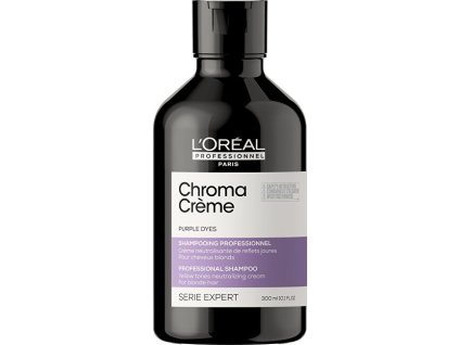 Profesionální fialový šampon neutralizující žluté tóny Serie Expert Chroma Crème (Purple Dyes Shampoo)
