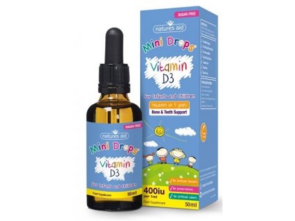 Vitamin D3 kapky pro děti (400iu) – 50 ml
