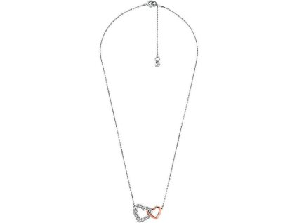 Něžný stříbrný náhrdelník se zirkony MKC1641AN931
