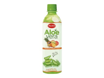 Aloe Vera drink příchuť Tropické ovoce, 500 ml, ALEO exp 6/24 AKCE 1+1