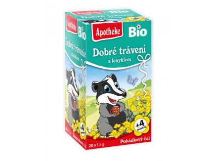 Apotheke BIO čaj dětský Na dobré trávení 20x1,5g