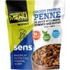SENS Cvrččí proteinové penne v omáčce s fazolemi, špenátem a olivami