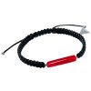 Úchvatný partnerský náramek Shamballa Red Line s 24karátovým zlatem v perle Lampglas BSHX7