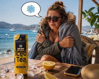 🍋🥶 Když je venku horko, je čas na pořádné osvěžení! Samley Iced Tea Lemon Blast s lahodnou citronovou příchutí je ideální...