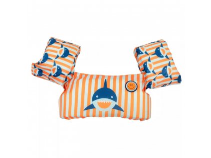 plavacia vesta s rukavnikmi zralok swim essentials puddle jumper orange sharks 2020SE110 01 1000x1000