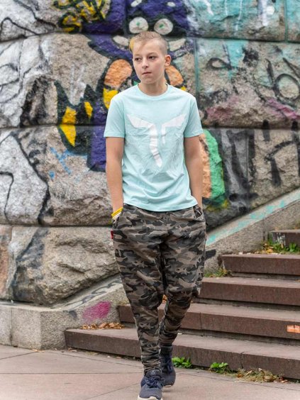 Parkourove triko Zerker Logo Massive mentolova (2)
