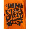Parkourove triko Zohir Eat Sleep Repeat oranzove detail (1)