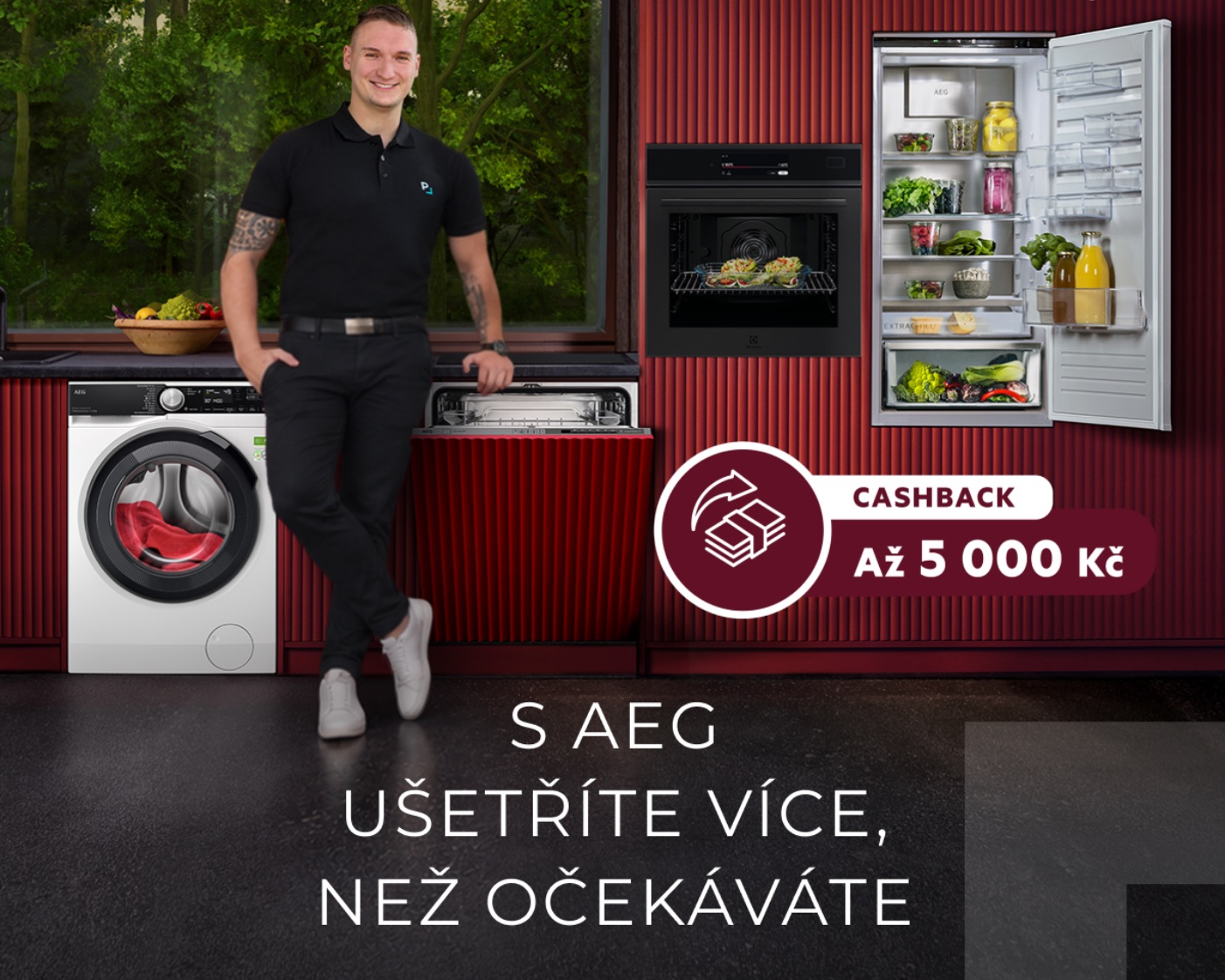 AEG Cashback 2026/2027 – získejte až 5 000 Kč zpět