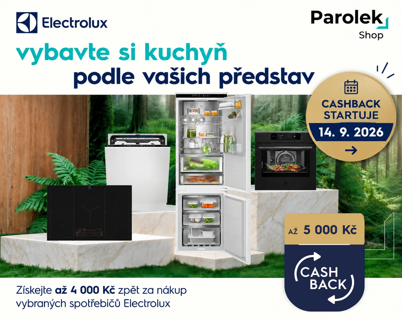 Electrolux Cashback 2026 startuje 14. 9. – získejte až 5 000 Kč zpět