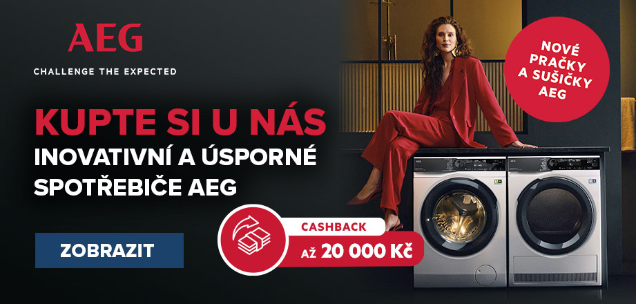 AEG - kupte od 20.2. do 30.4.2023 domácí spotřebiče a získejte CASHBACK až 20 000 Kč