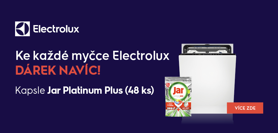 Ke každé myčce Electrolux dárek zdarma - kapsle JAR PREMIUM 48 ks