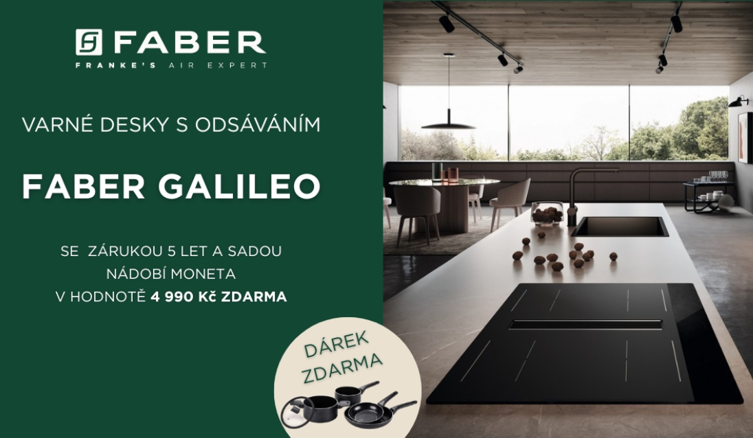 Dárek k varným deskám FABER GALILEO v hodnotě 4 990,-