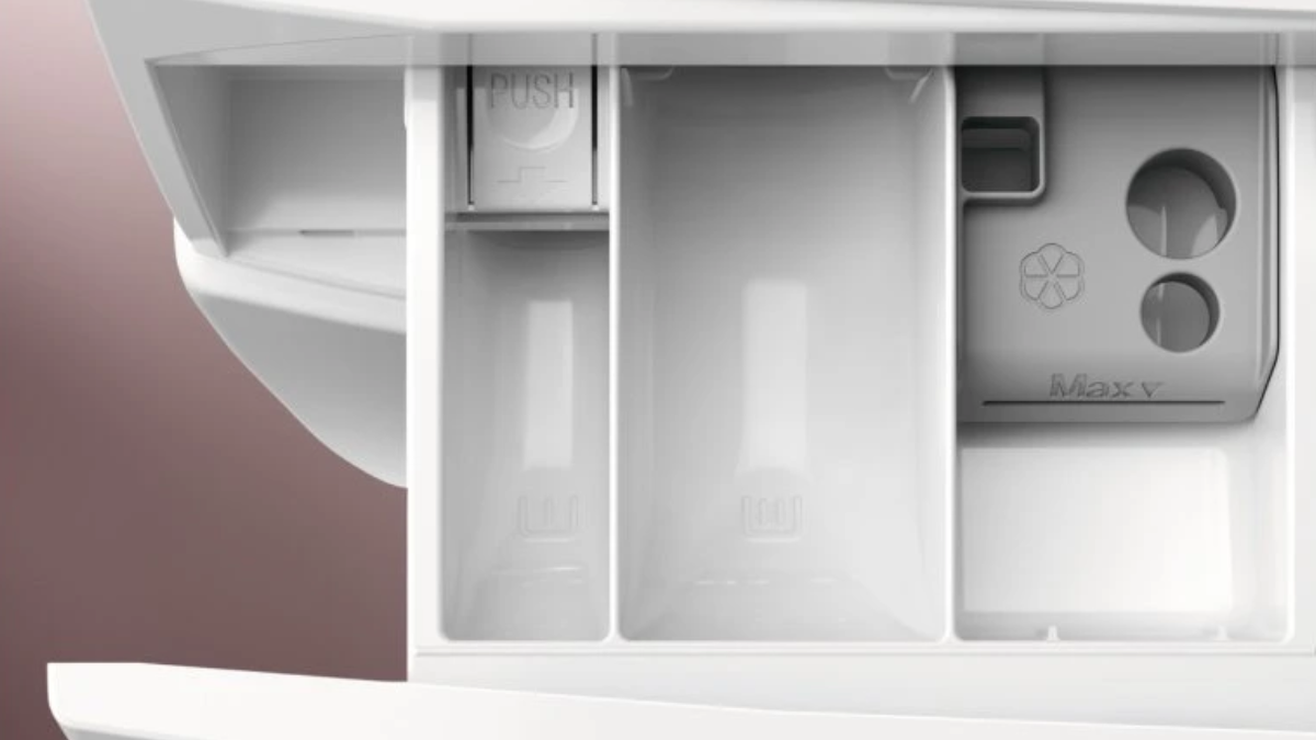 Čištění zásuvky dávkovače pračky se sušičkou