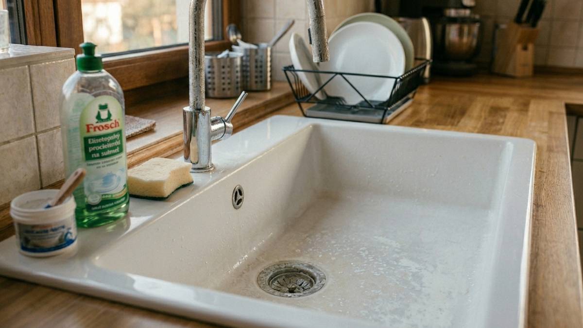 Jak vyčistit keramický dřez od vodního kamene?