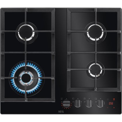AEG HKB64450NB Varná deska plynová 60 cm Step Power Hob2hood