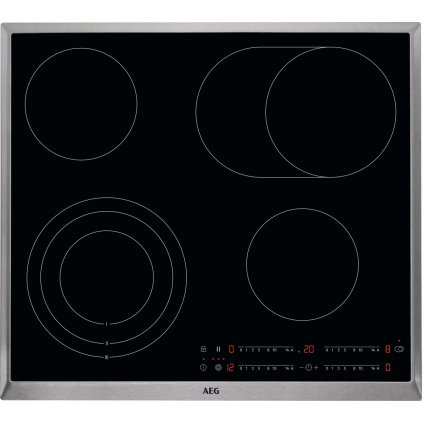 AEG Varná deska sklokeramická 60 cm Radiant Hob Timer HK654070XB