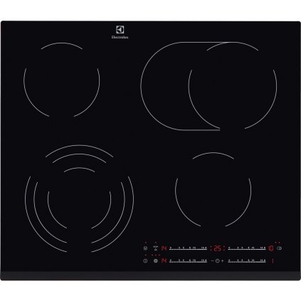 Electrolux Varná deska sklokeramická 60 cm Radiant Hob Timer EHF6547FXK