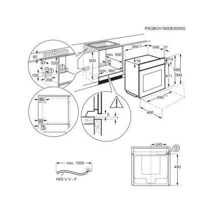 Electrolux EOB3400BOR Vestavná trouba SurroundCook
