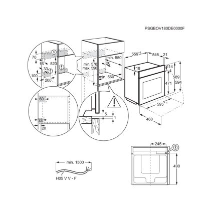 Electrolux KOD5C70BX Vestavná trouba s parní funkcí SteamBake