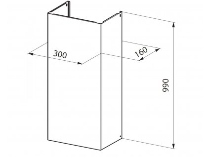 Faber P990 BK Prodloužený komín