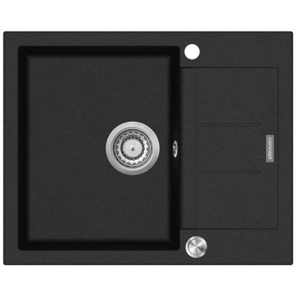 Concept DG05C45BC Granitový dřez s odkapem Cubis