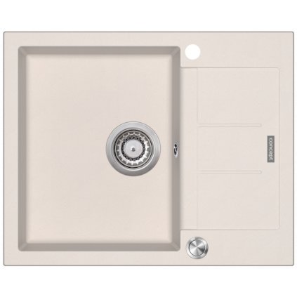 Concept DG05C45BE Granitový dřez s odkapem Cubis