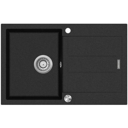 Concept DG10C45BC Granitový dřez s odkapem Cubis
