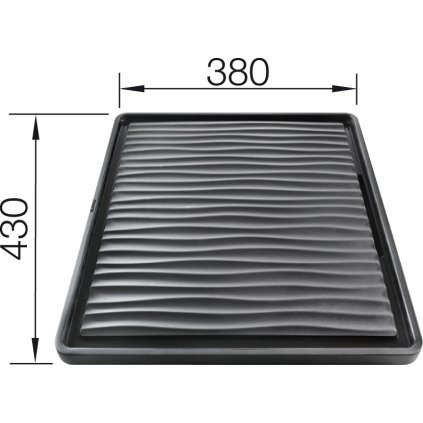 Blanco Odkapávací deska vlnitá pro dřezy pod desku plast 430x380