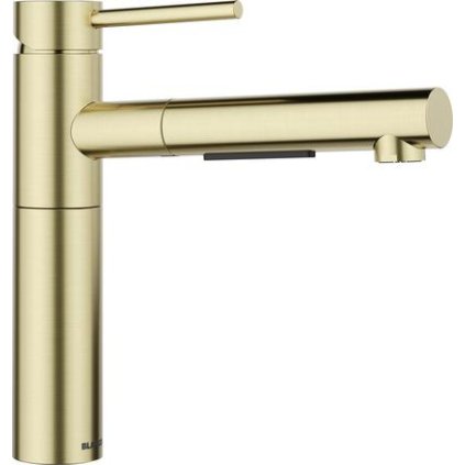 Blanco ALTA II-S satin gold, výsuvná sprcha s přepínáním