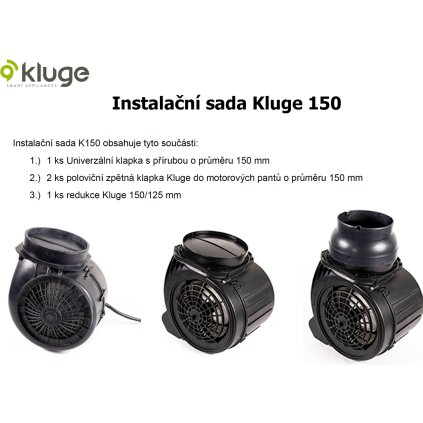 Kluge 150 instalační sada pro odsavače par