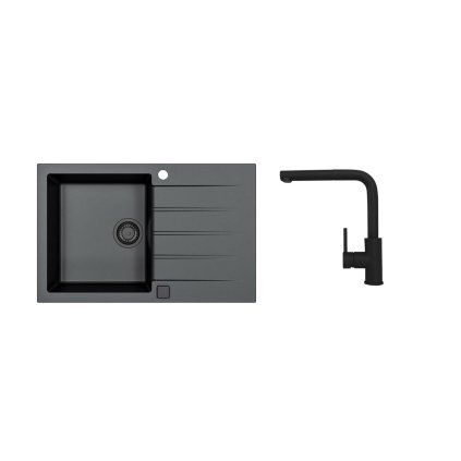 Alveus SET ALVEUS CADIT 20/91 BLACK ADDITON+ BATERIE ZEOS-P black - addition