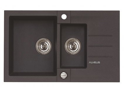 Alveus ROCK 70 G- 91 černá (780x480mm)+ pop- up sifon F