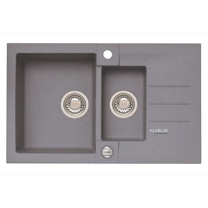 Alveus ROCK 70/04 STEEL (780x480mm)+ pop- up sifon F