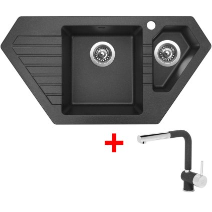 Sinks BRAVO 850.1 Granblack + Mix 3 P GR