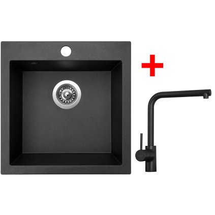 Sinks VIVA 455 Metalblack + Elka černá matná