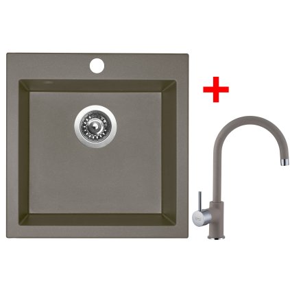 Sinks VIVA 455 Truffle + Vitalia GR