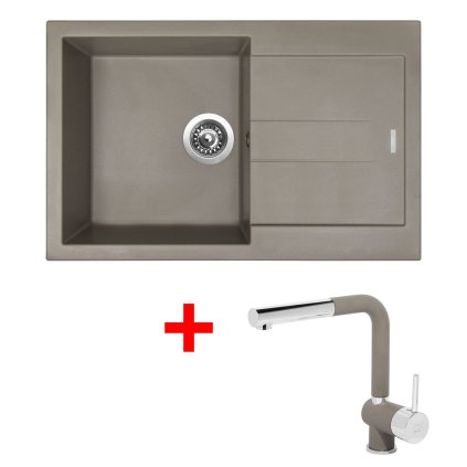 Sinks AMANDA 780 Truffle + Mix 3 P GR