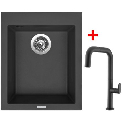 Sinks CUBE 410 Nanoblack+EVA P Nanoblack