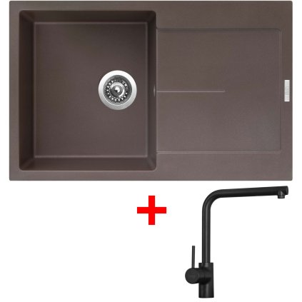 Sinks ULTIMA 790 Marone + Elka černá matná