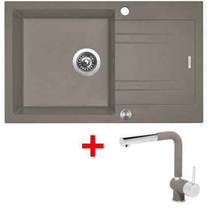 Sinks LINEA 780 XC Truffle + Mix 3 P GR