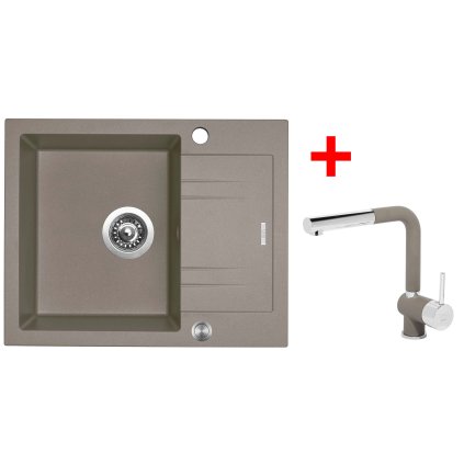 Sinks LINEA 600 XC Truffle + Mix 3 P GR