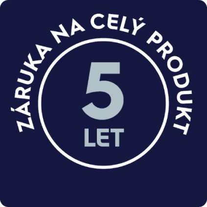 5 let záruka na celý spotřebič