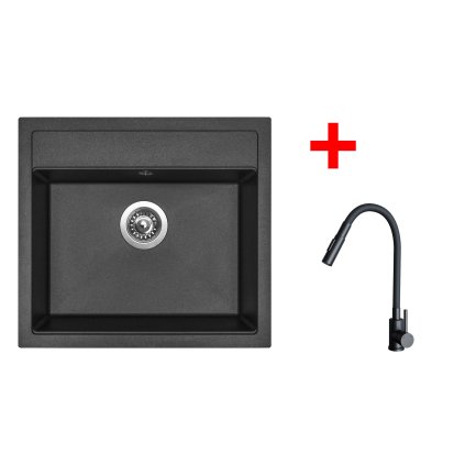 4478451 8596142055982 sinks solo 560 metalblack elasta s cerna matna