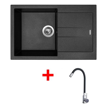 4478331 8596142055203 sinks amanda 780 metalblack elasta nerez cerna