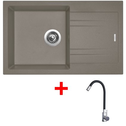 4478107 8596142053964 sinks linea 780 truffle elasta nerez cerna
