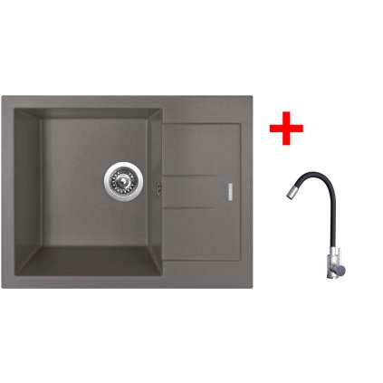 4478315 8596142055128 sinks amanda 650 truffle elasta nerez cerna
