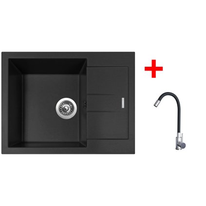 4478309 8596142055098 sinks amanda 650 pureblack elasta nerez cerna