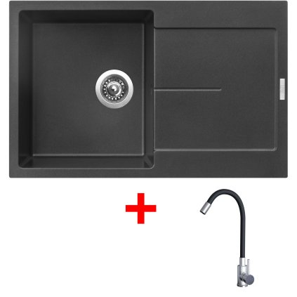 4478235 8596142054558 sinks ultima 790 metalblack elasta nerez cerna