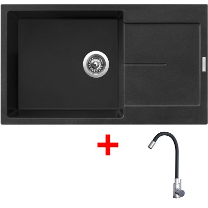 4478259 8596142054688 sinks ultima 860 xxl metalblack elasta nerez cerna