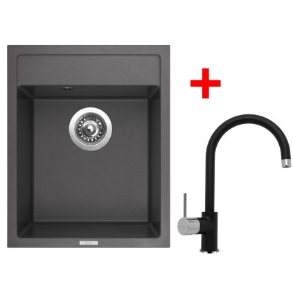 4477000 8596142057450 sinks classic 400 pureblack vitalia gr